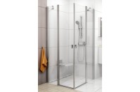Chrome - Cabina dus patrata 100 Alb/Transparent